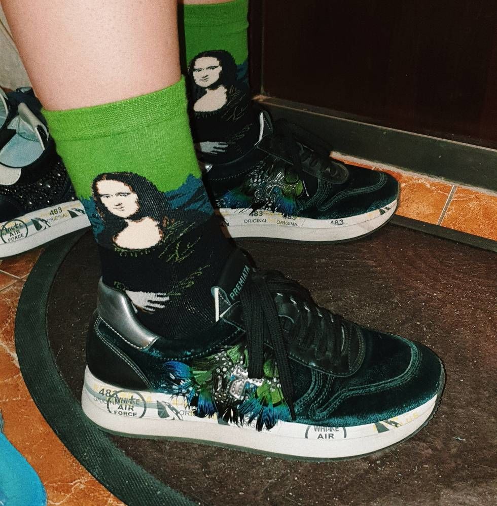 Customer photo review of Famous paintings socks