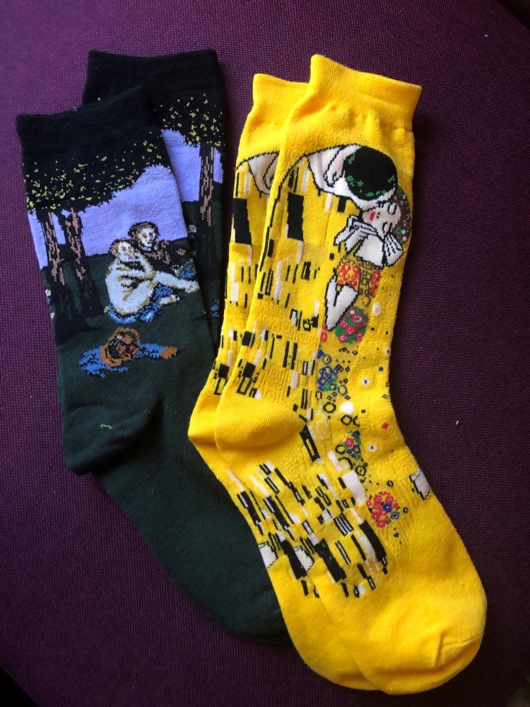 Customer photo review of Famous paintings socks