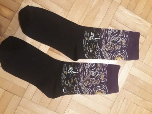 Customer photo review of Famous paintings socks