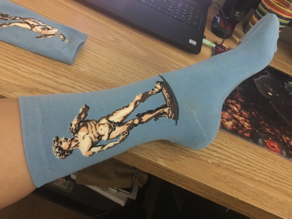 Customer photo review of Famous paintings socks
