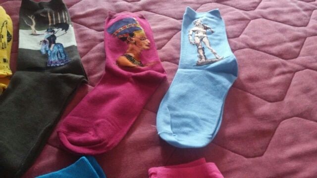 Customer photo review of Famous paintings socks