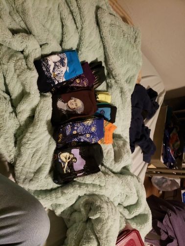 Customer photo review of Famous paintings socks