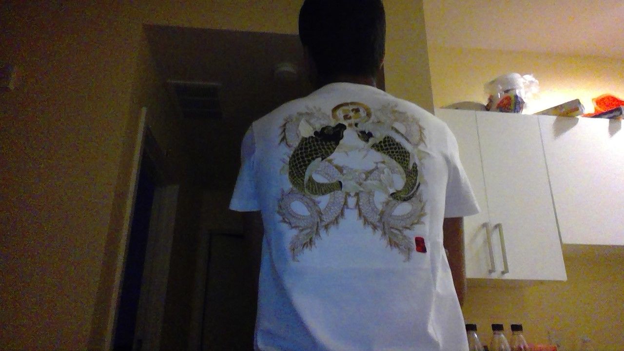 Customer photo review of Double Dragon & Koi Sukajan T-shirt