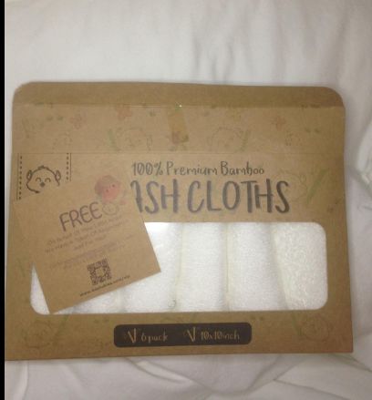 Customer photo review of DELUXE Baby Bamboo Washcloths