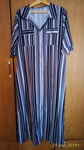 bohemia striped shirt maxi dress