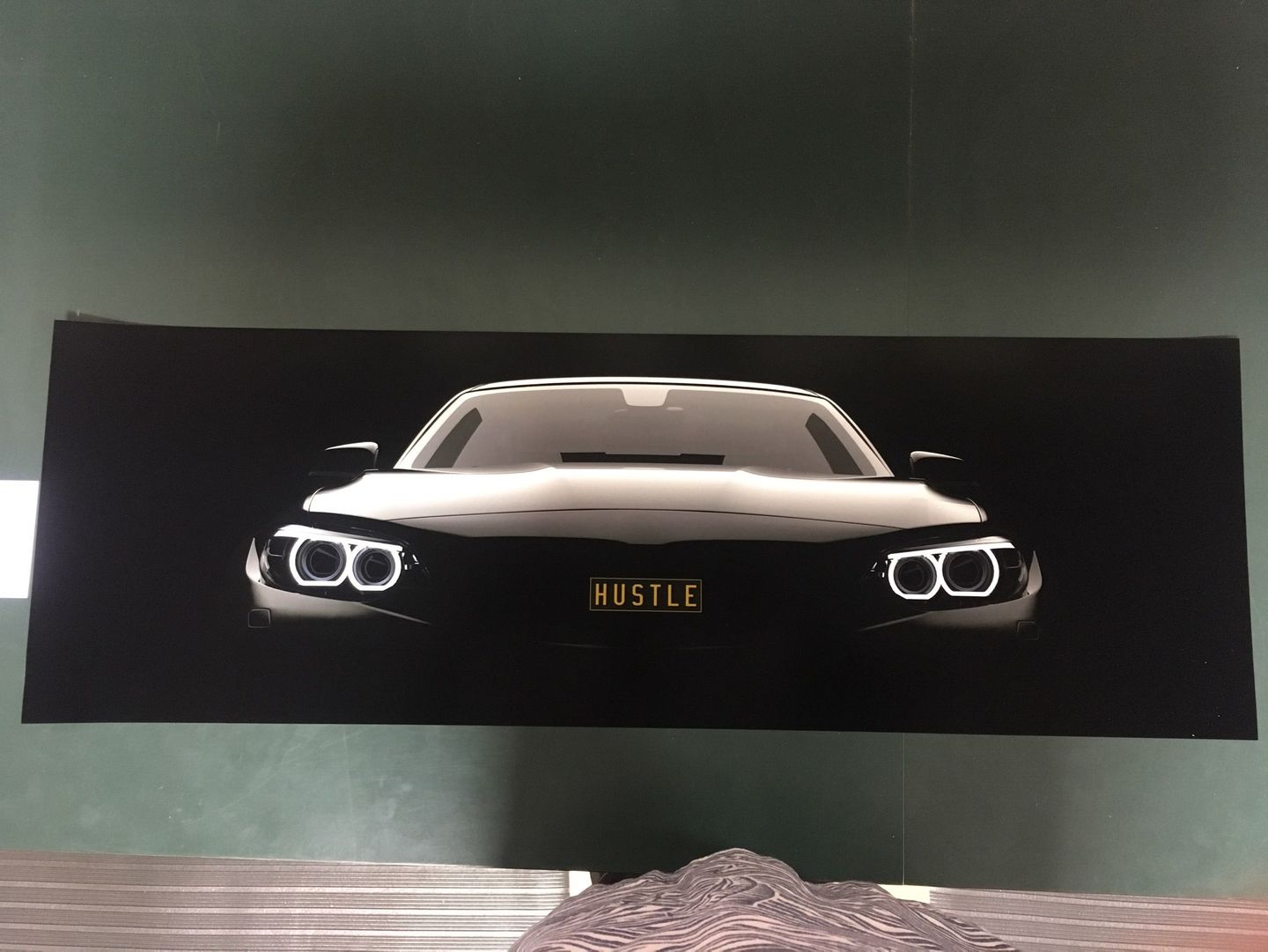 Customer photo review of Hustle To Success Motivational Poster