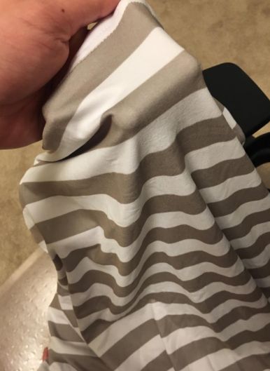Customer photo review of Carseat Canopy - Nursing Cover