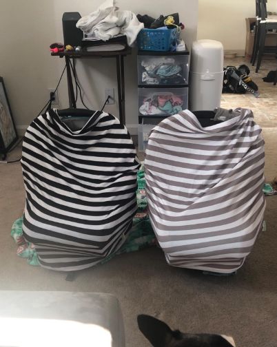 Customer photo review of Carseat Canopy - Nursing Cover