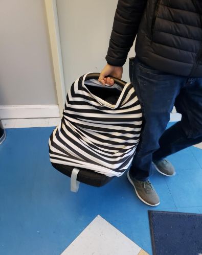 Customer photo review of Carseat Canopy - Nursing Cover