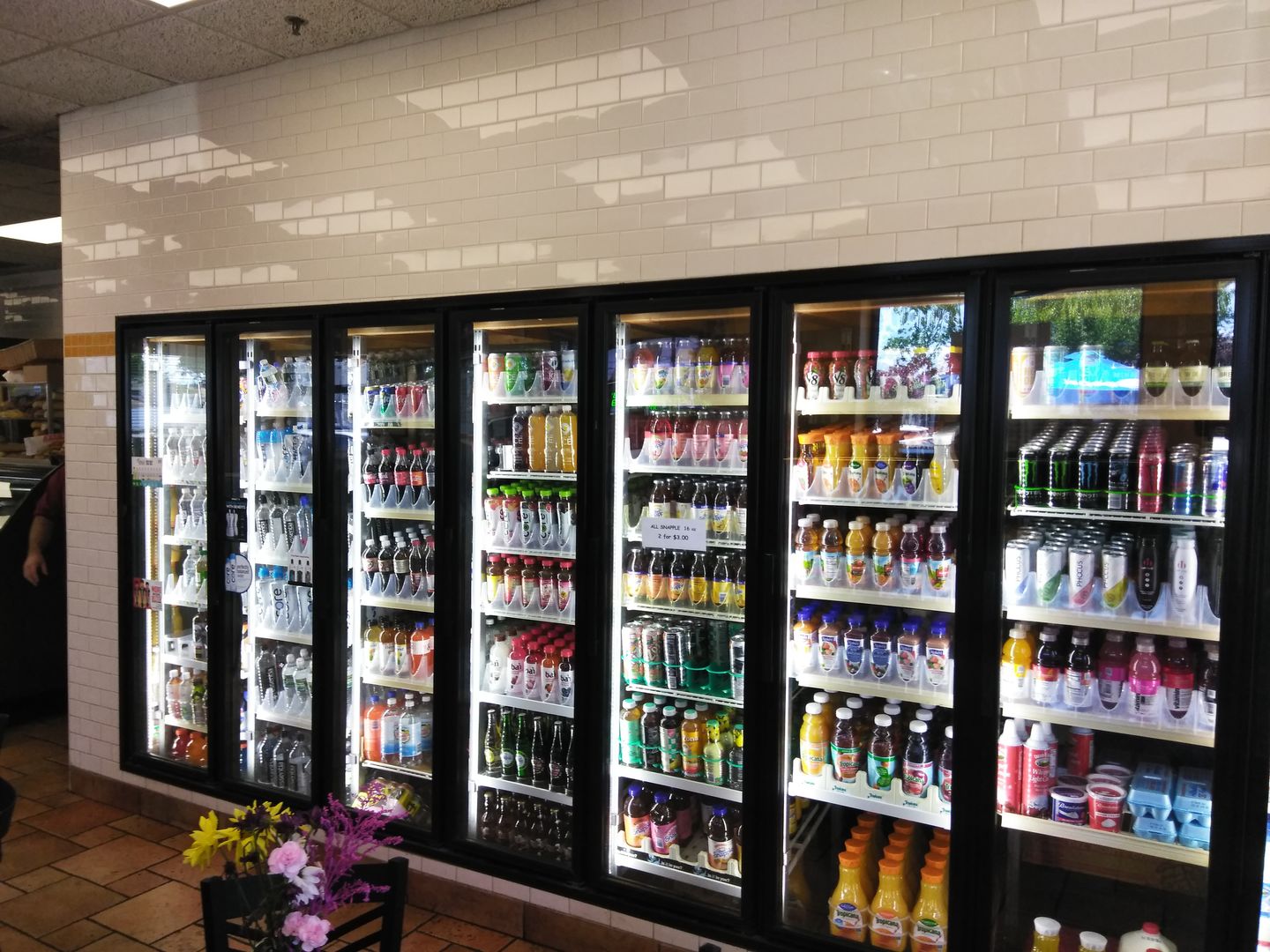 Customer photo review of T8 LED Cooler V Shape 6ft 40W 5000k Clear 5200 Lumens Rebate Eligible