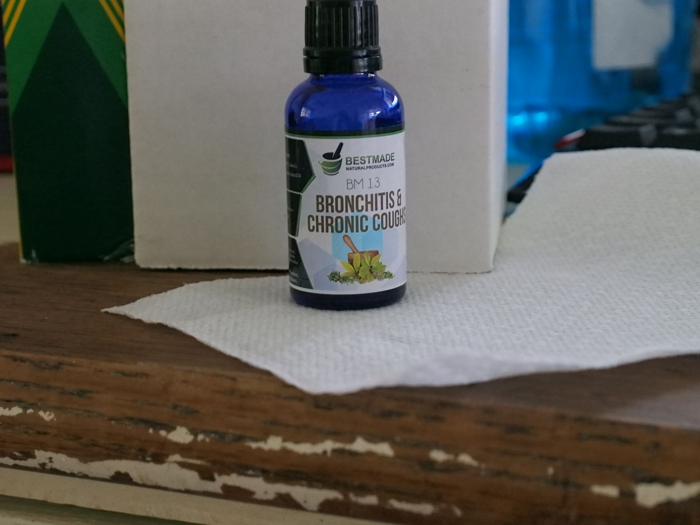Customer photo review of Bronchitis & Chronic Coughs BM13 - Homeopathic Remedy for Acute & Chronic Cough, Whooping Cough, Chest Discomfort, Non-Drowsy, Safe for All Ages, 30ml