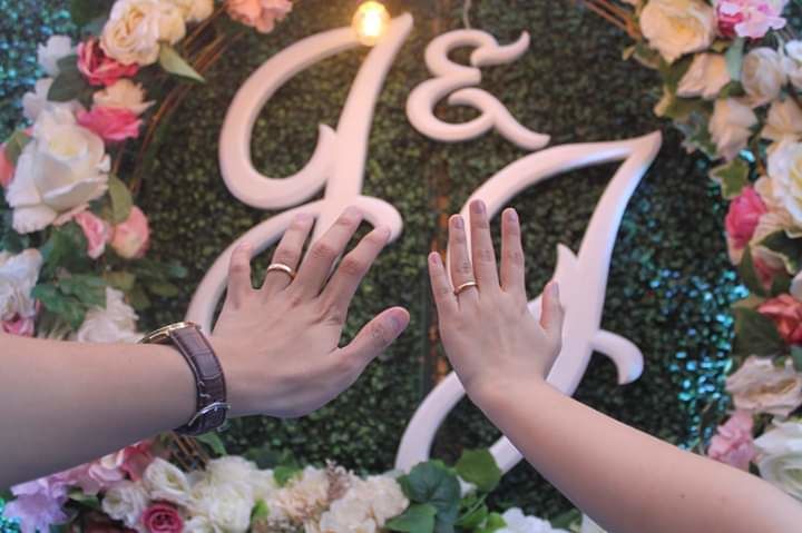 Customer photo review of Classic Plain Wedding Rings