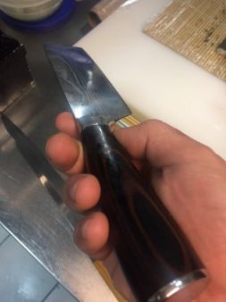 Customer photo review of Japanisches Cleaver Messer