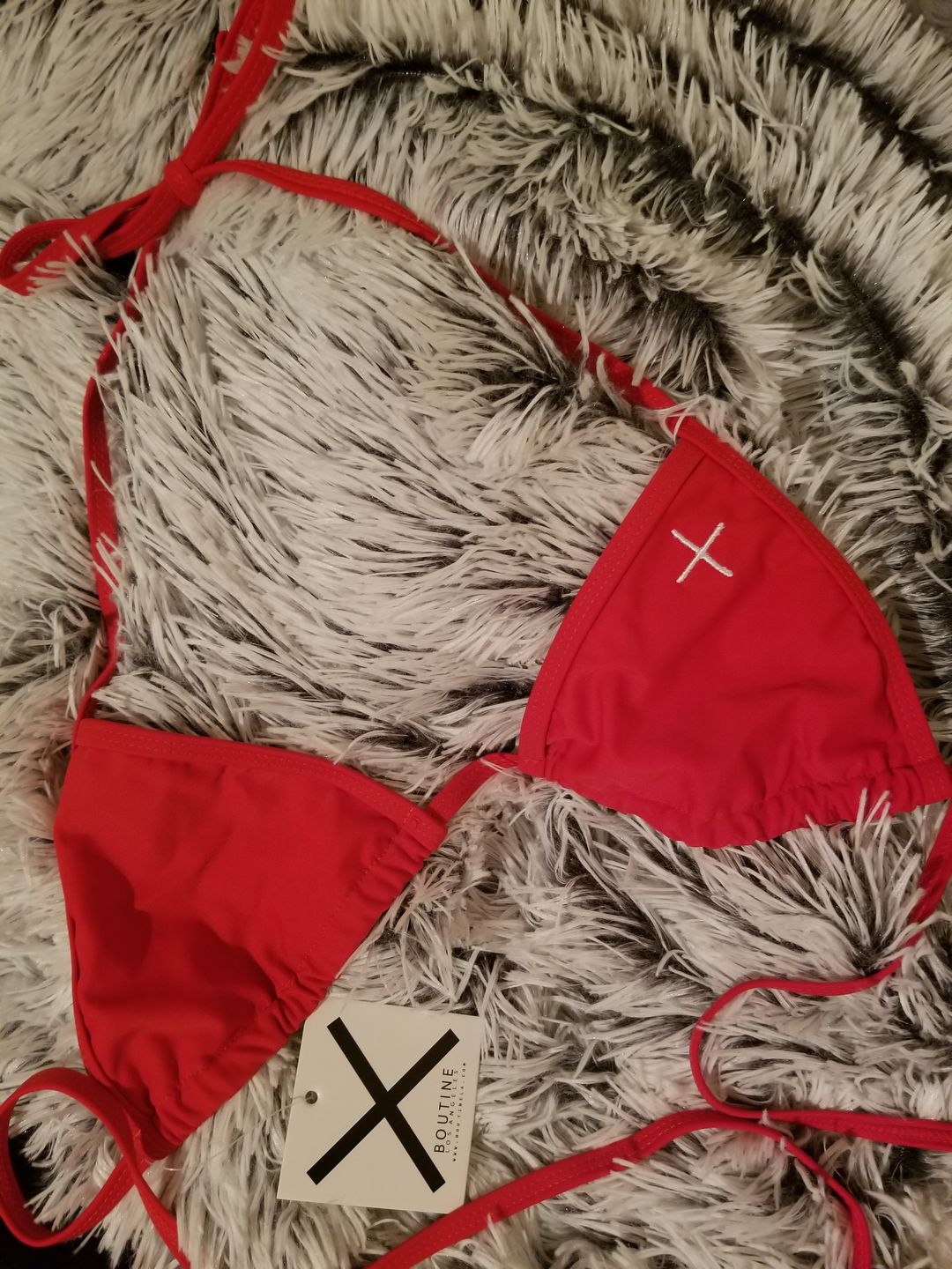 Customer photo review of Rose Red Bikini Top II