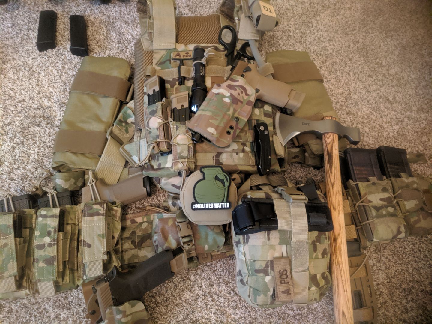 Customer photo review of #NOLIVESMATTER Morale Patch