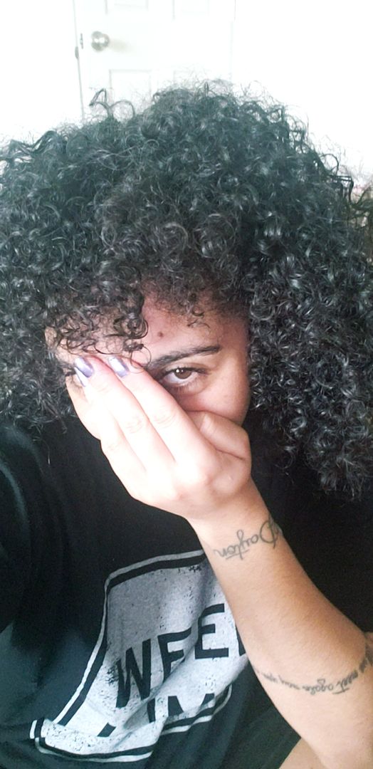 Customer photo review of Curly Hair Moisturizer with Organic Avocado Oil and Organic Jojoba Oil with Lavender Fragrance