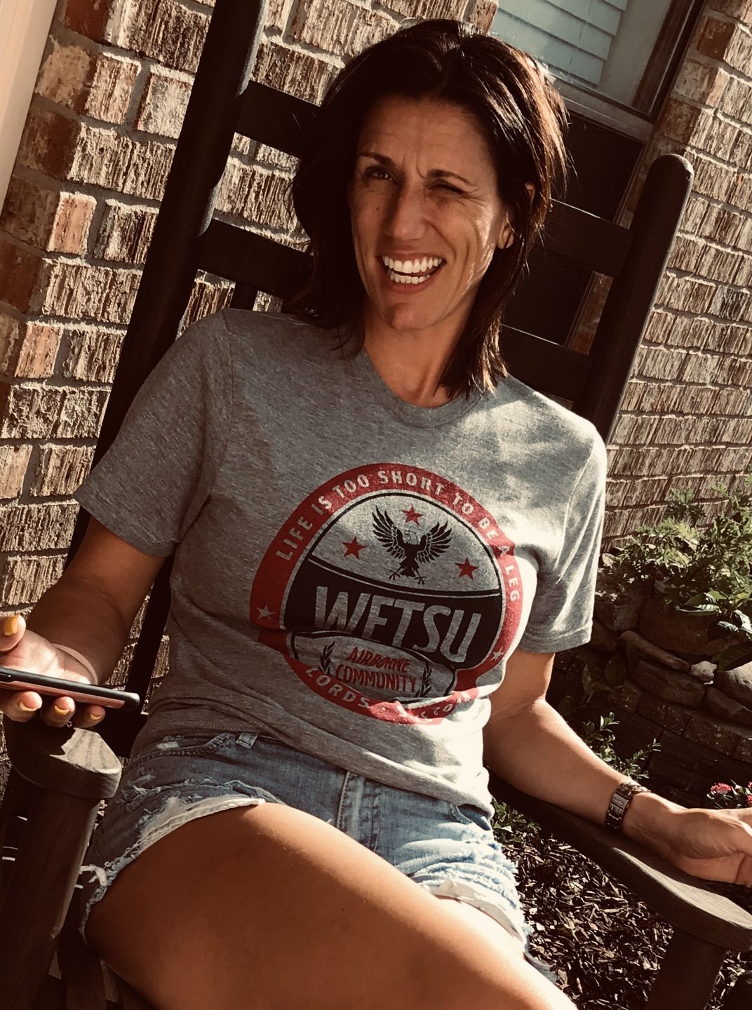Customer photo review of WETSU Crafted Gray Triblend Shirt