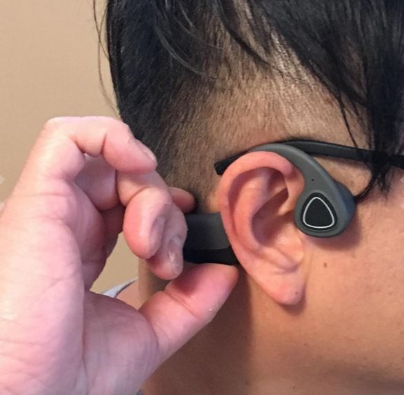 Customer photo review of Bone Conduction Bluetooth Headphone for Sports S2