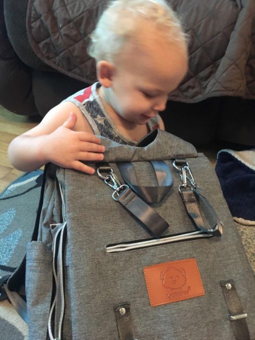 Customer photo review of Explorer Diaper Backpack (40% Off NOW!)