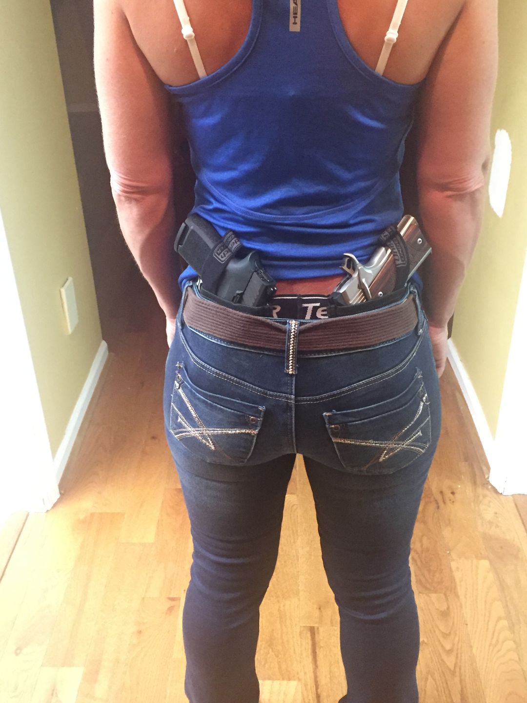 Customer photo review of Womens Concealed Carry 2" Shorts
