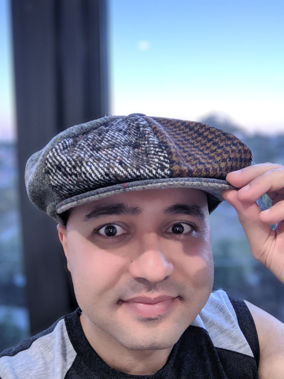 Customer photo review of Eight Piece Cap Patchwork Tweed
