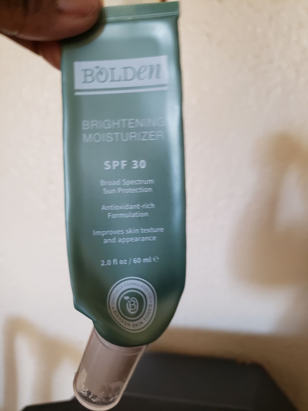 Customer photo review of SPF 30 Brightening Moisturizer