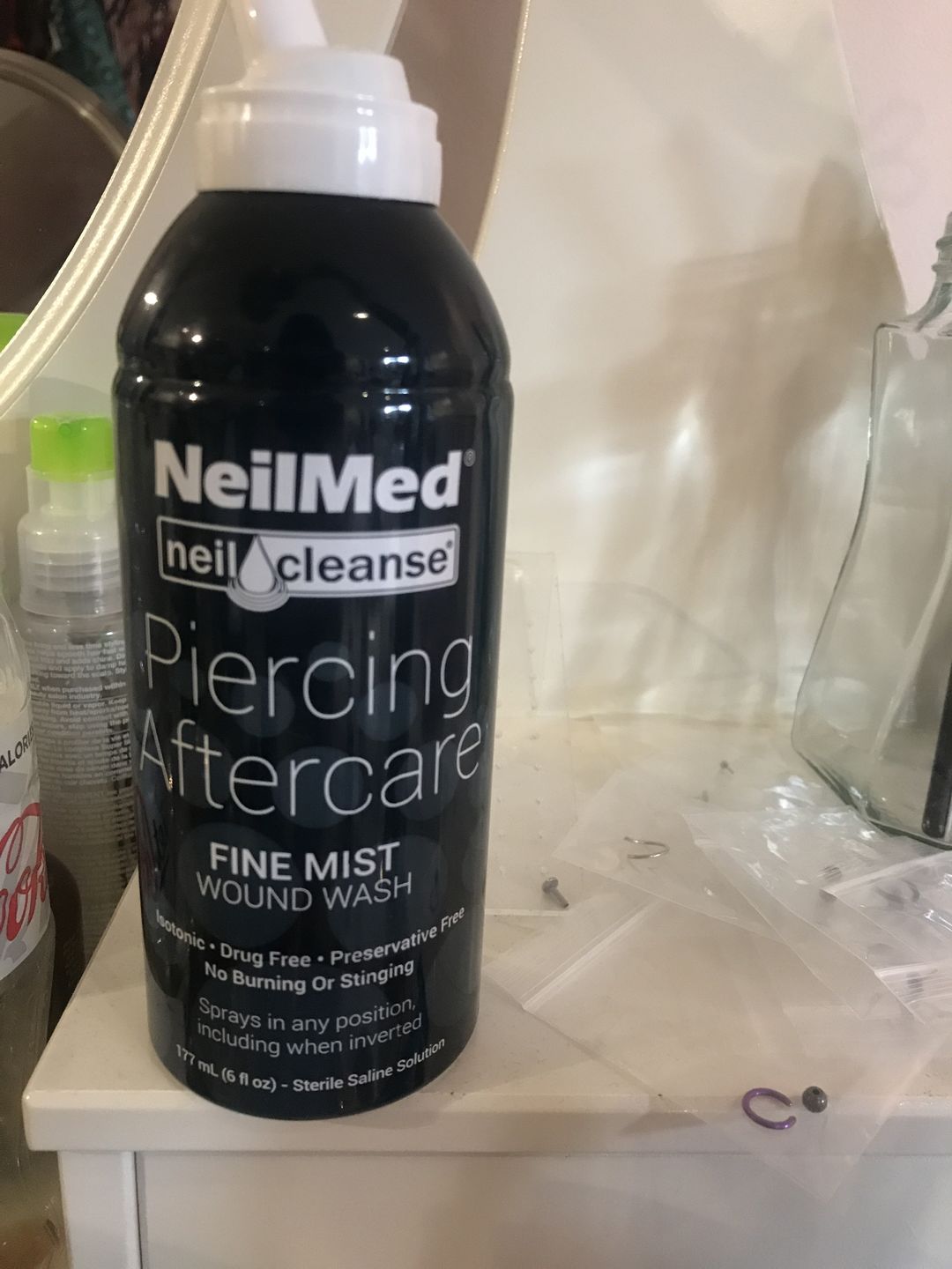 Customer photo review of NeilMed Sterile Saline Piercing Aftercare