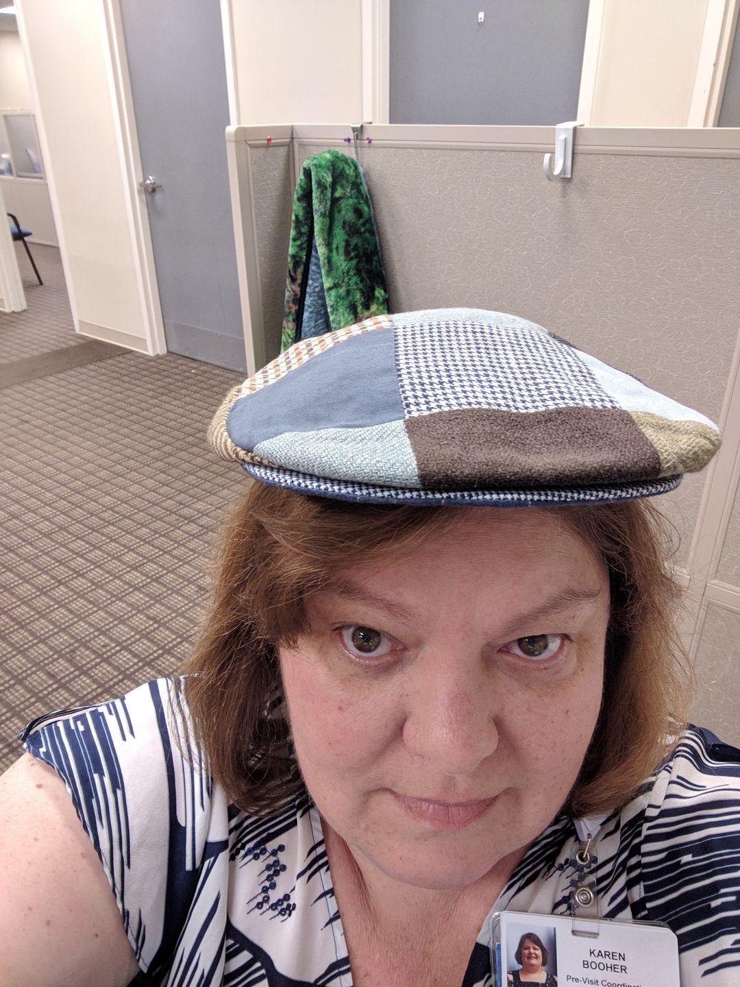 Customer photo review of Vintage Cap Patchwork Linen