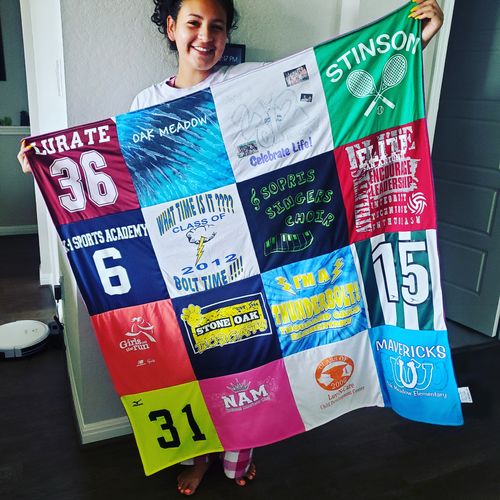 T-shirt quilt featuring mavericks by cassandra from TX
