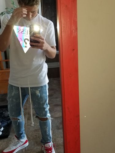 lakenzie biker patch denim