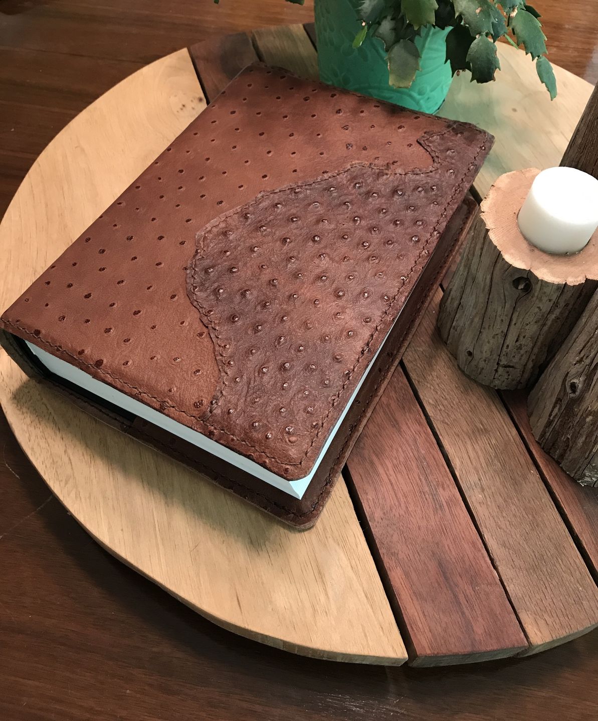 Customer photo review of Ostrich Embossed Lamb