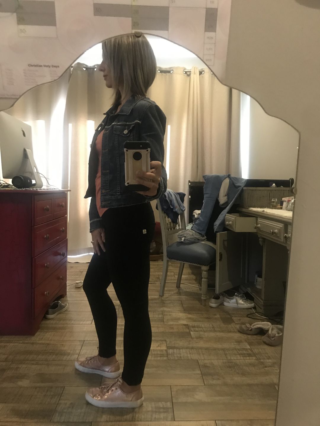 Customer photo review of High waist Butt lifting Jeggings - Black
