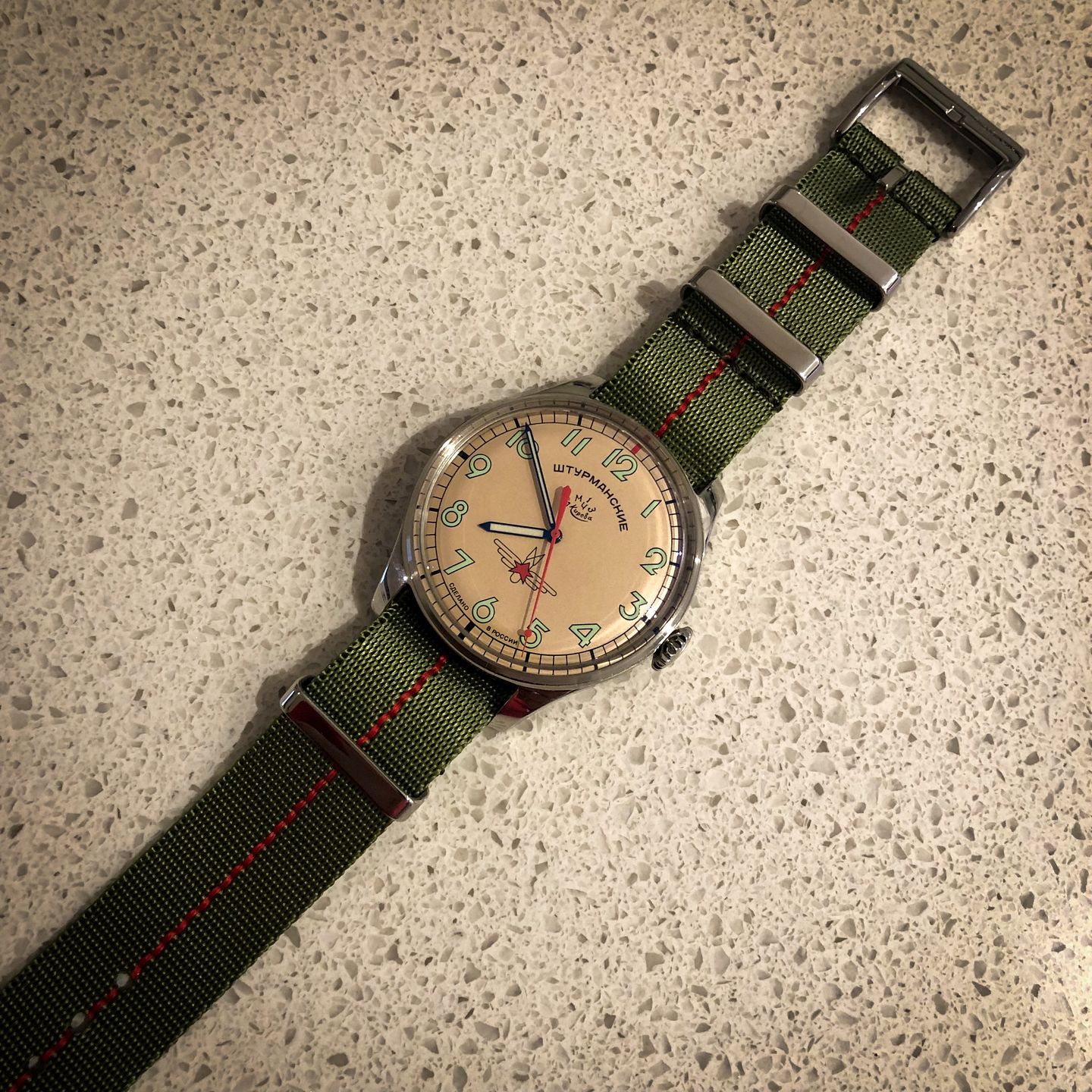 Customer photo review of AlphaShark Slim - Green/Red Stripe JV