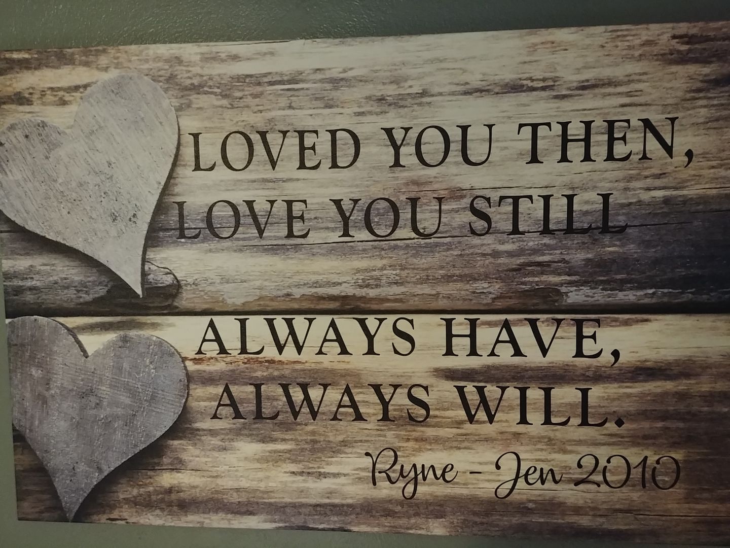 Customer photo review of Personalized "Loved You Always" Premium Canvas