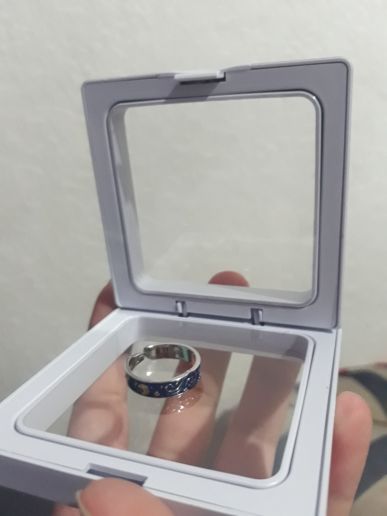 Customer photo review of Van Gogh The Starry Night Couple Rings