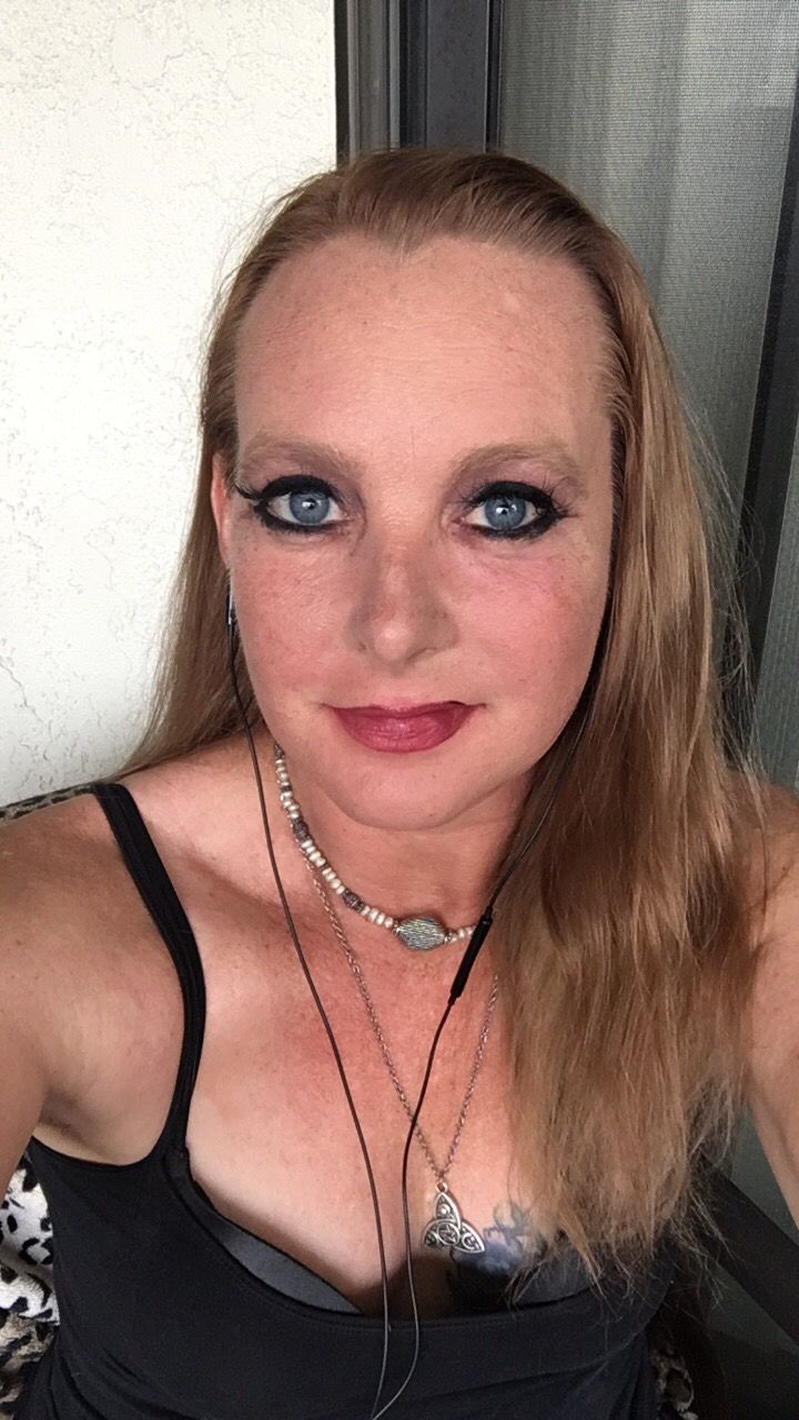 Customer photo review of Triple Moon Goddess Triquetra Necklace