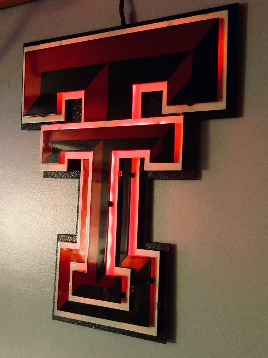 Customer photo review of Texas Tech "Double T" 3D Metal Artwork