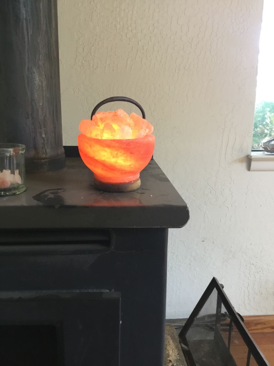 Customer photo review of Fire Bowl Himalayan Salt Lamp