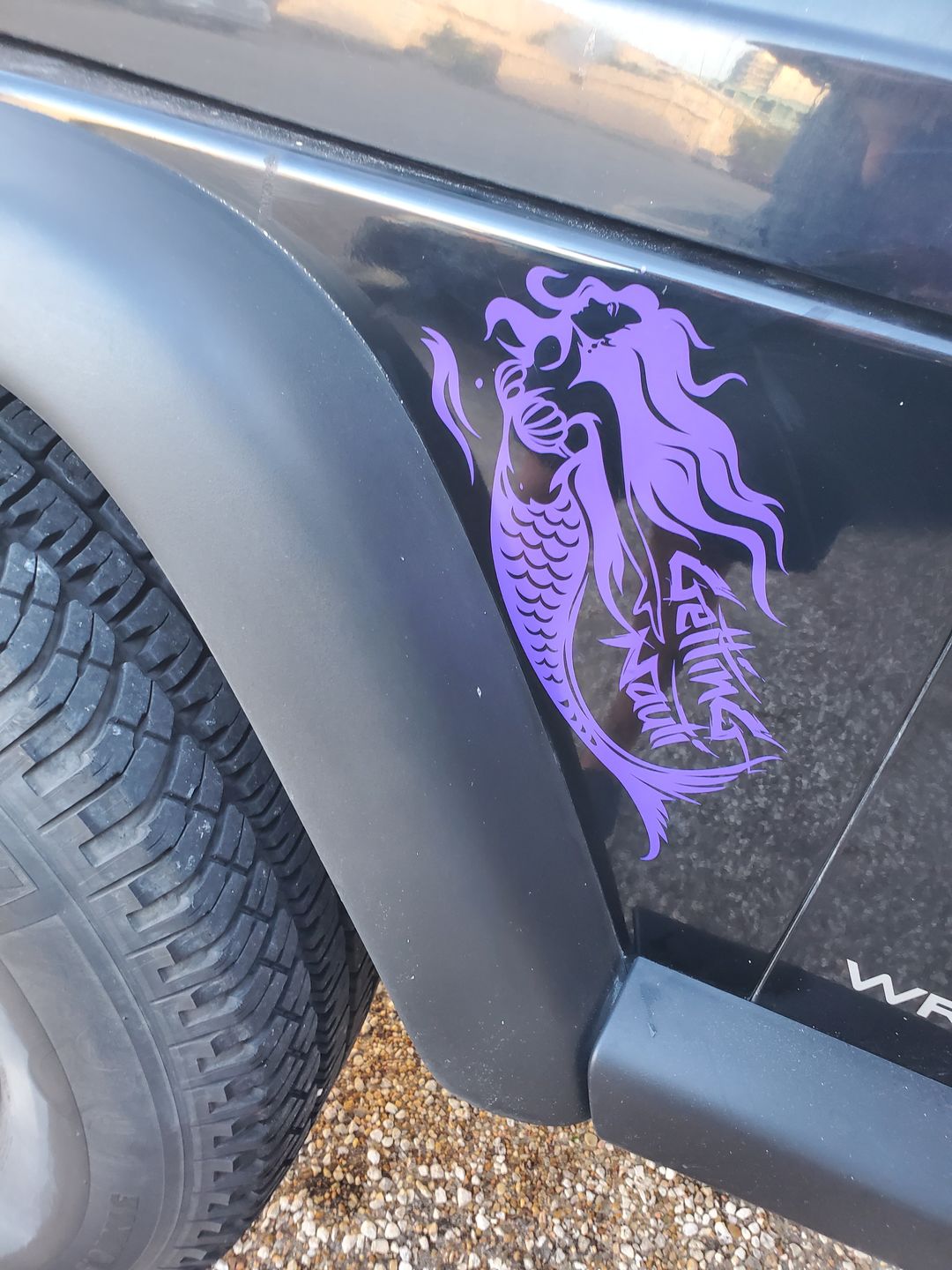 Customer photo review of Mermaid Vinyl Decal