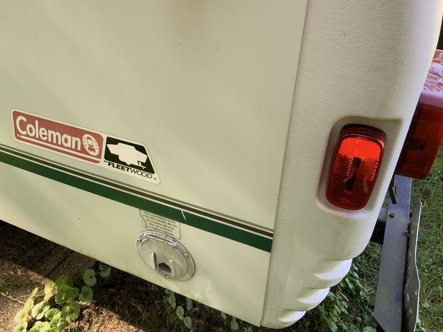 Customer photo review of Original Coleman Fleetwood Red Marker Lamp Lens