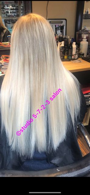 Customer photo review of Sunny Hair Tape in Extensions in Lightest Blonde Human Hair Extensions #60