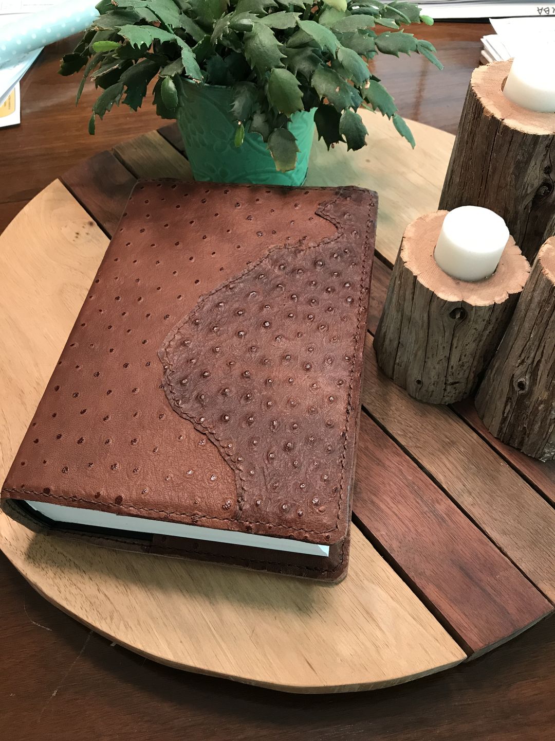 Customer photo review of Ostrich Embossed Lamb