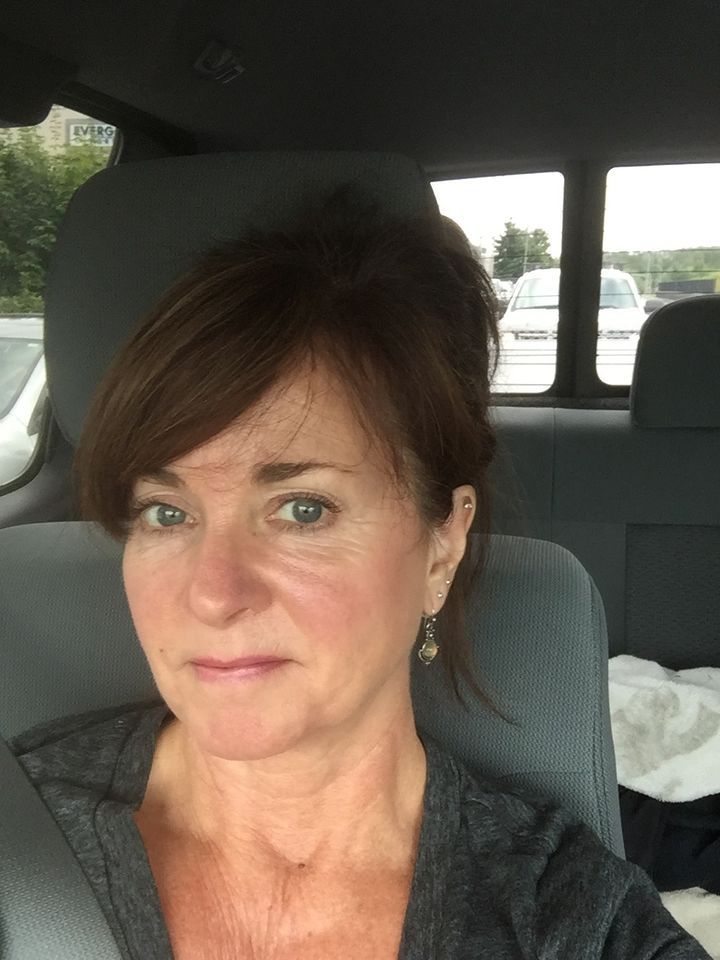Customer photo review of Dangle Drop Moonstone Earrings