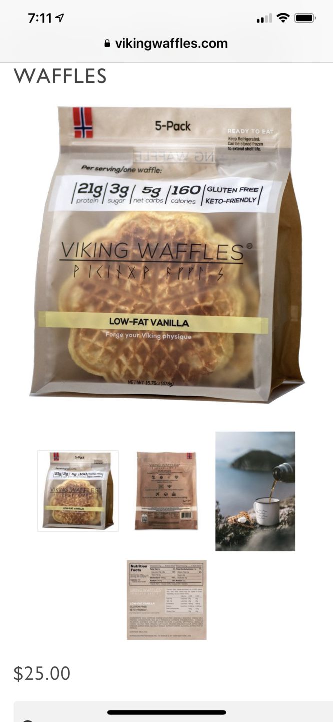 Customer photo review of Original Protein Viking Waffles (Keto-Friendly)
