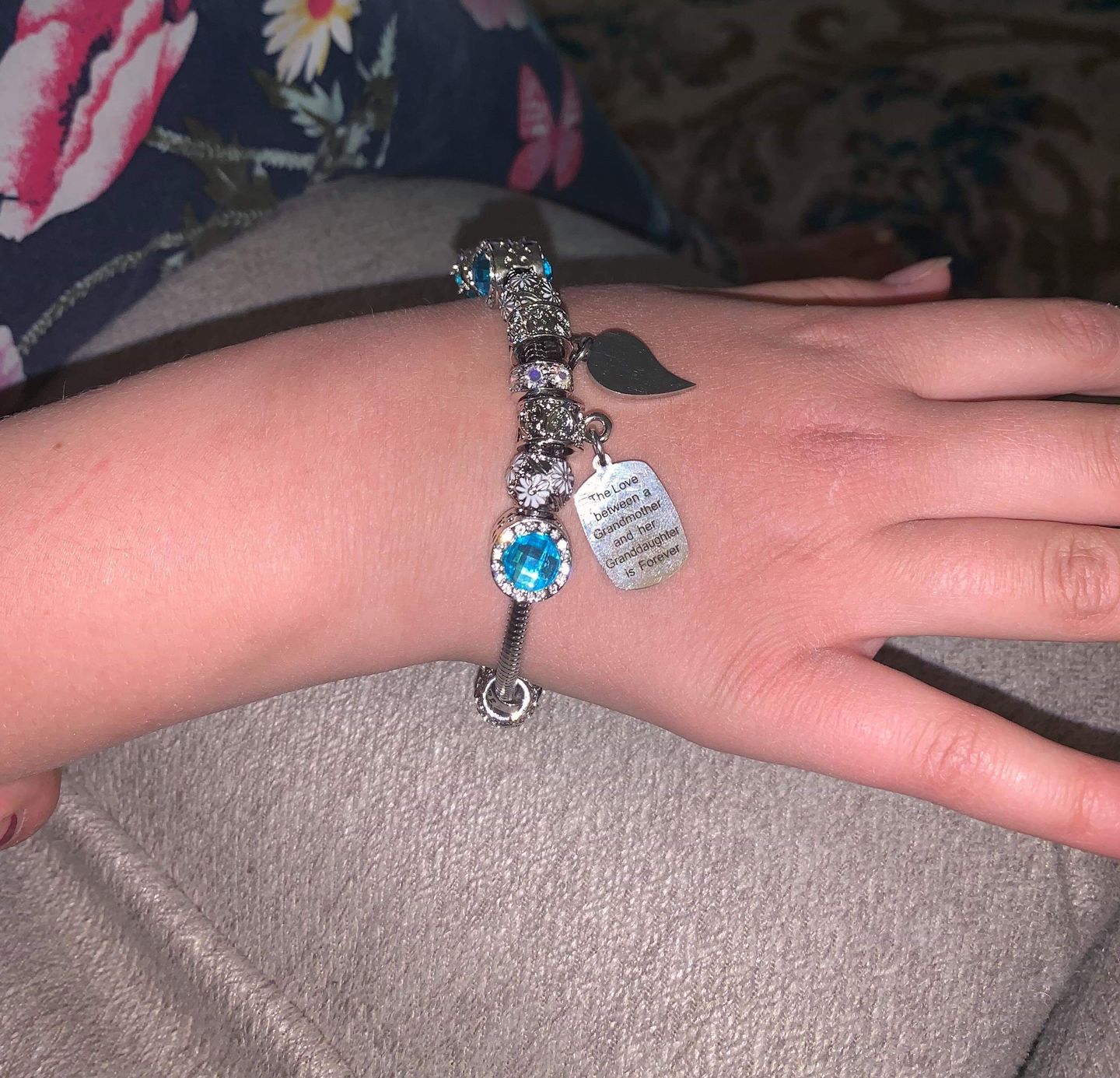 Customer photo review of Grandmother Granddaughter Unending Love Bracelets