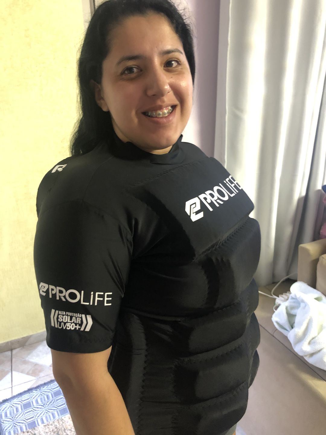 Customer photo review of Camisa Flutuadora Floater