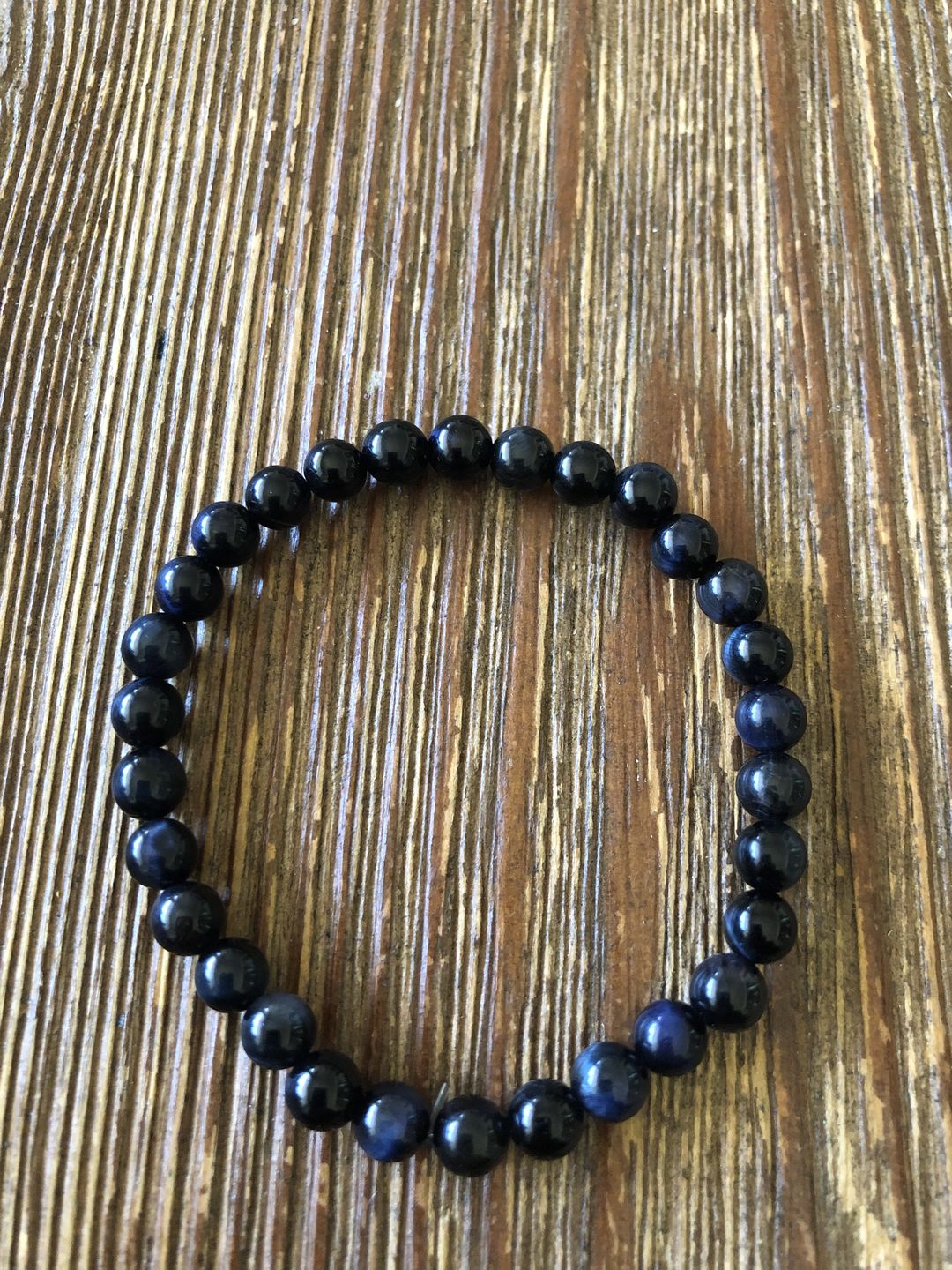 Customer photo review of Blue-Tigers-Eye Protection & Wealth Bracelet