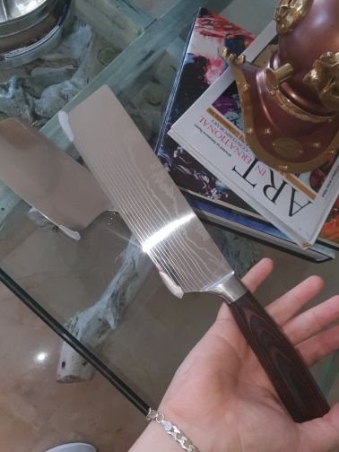 Customer photo review of Japanisches Cleaver Messer