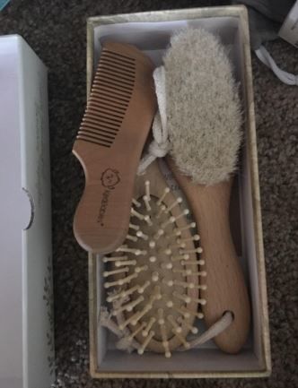 Customer photo review of Baby Hair Brush and Comb Set