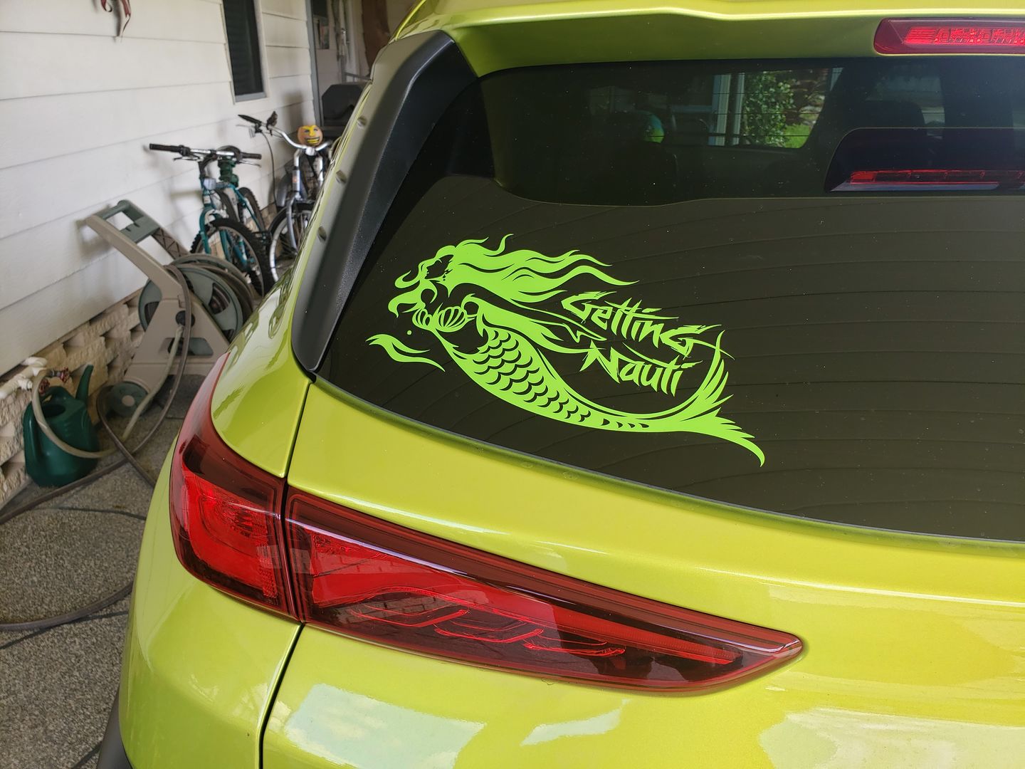 Customer photo review of Mermaid Vinyl Decal
